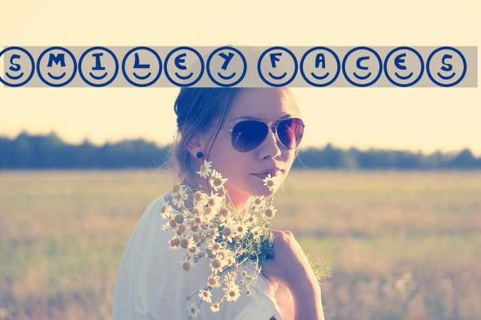 Smiley Faces Font examples