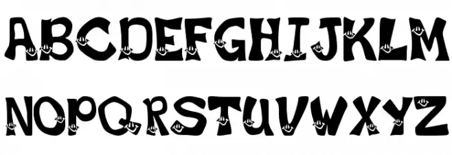 Smiley Font Fonte MAIÚSCULAS