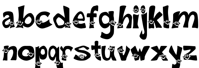 Smiley Font Font LOWERCASE