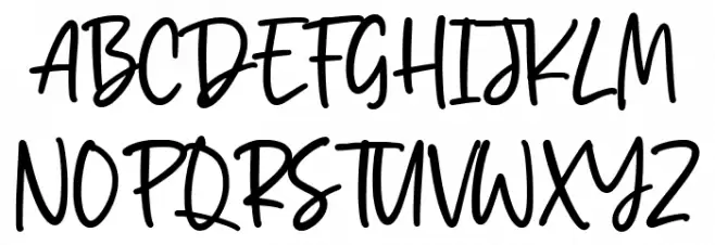 Smiley Kitten Schriftart Groß