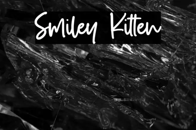 Smiley Kitten Шрифта examples