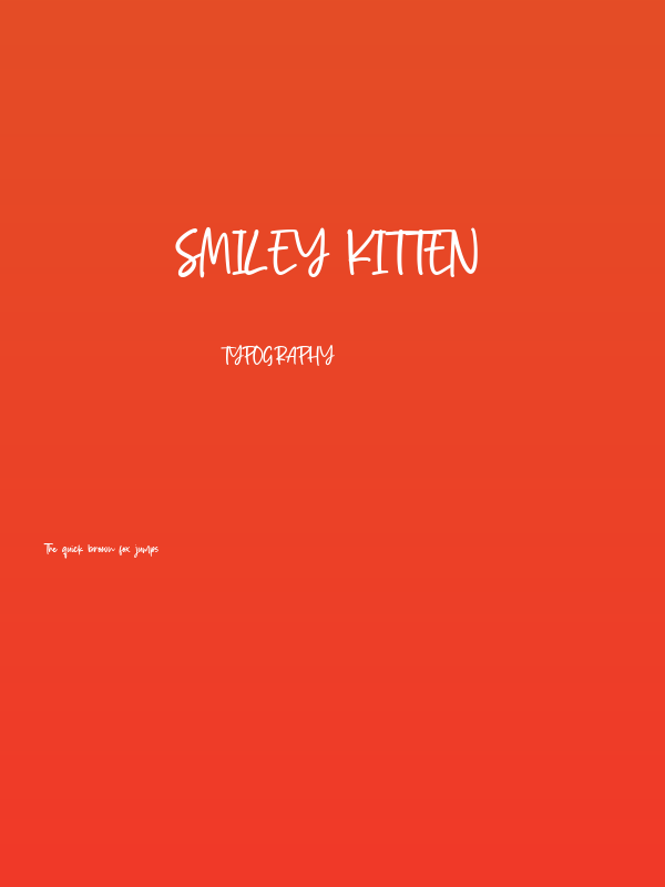 Smiley Kitten Poster