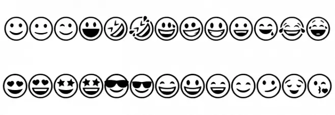 Smiley Mix 字体 大写