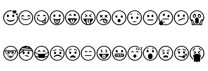 Smiley Mix Font Litere mici