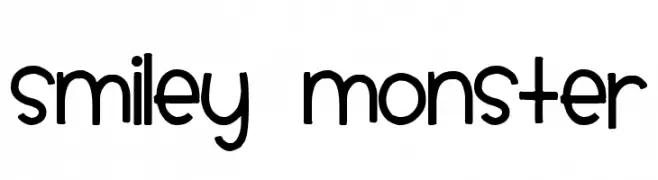 Smiley Monster  Frei Schriftart Herunterladen