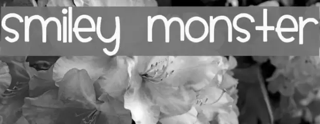Smiley Monster Font examples