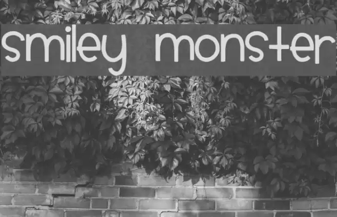 Smiley Monster Font examples