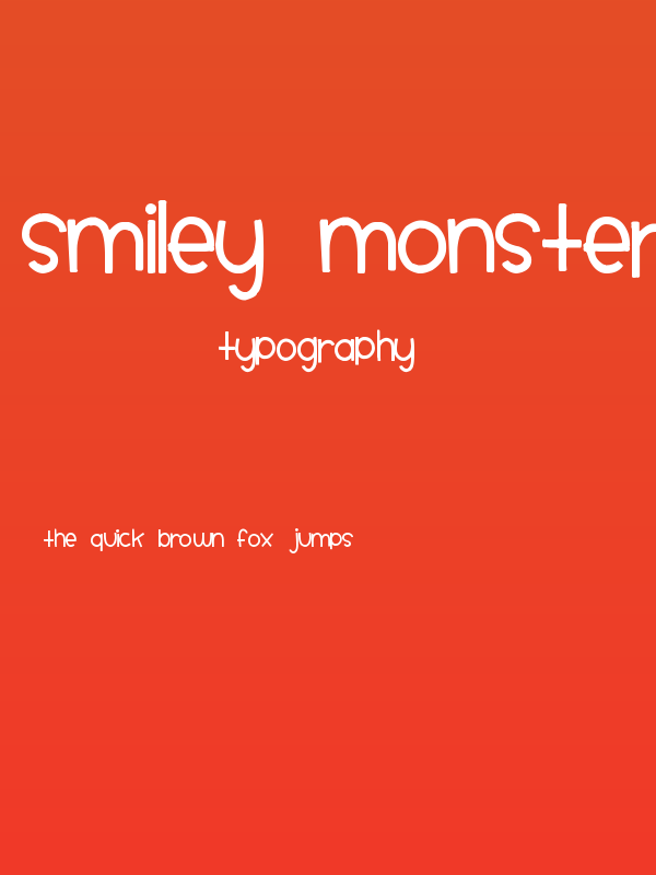 Smiley Monster Poster