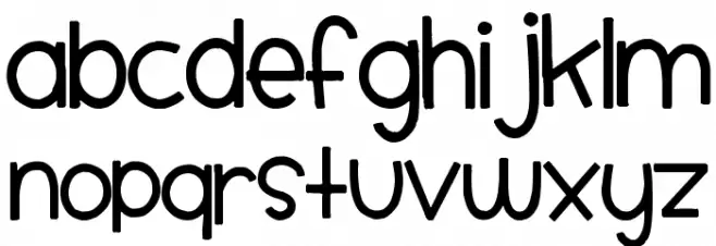 Smiley Monster Font Litere mici