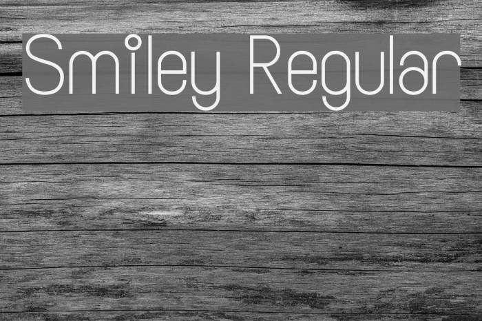 Smiley Regular Font examples