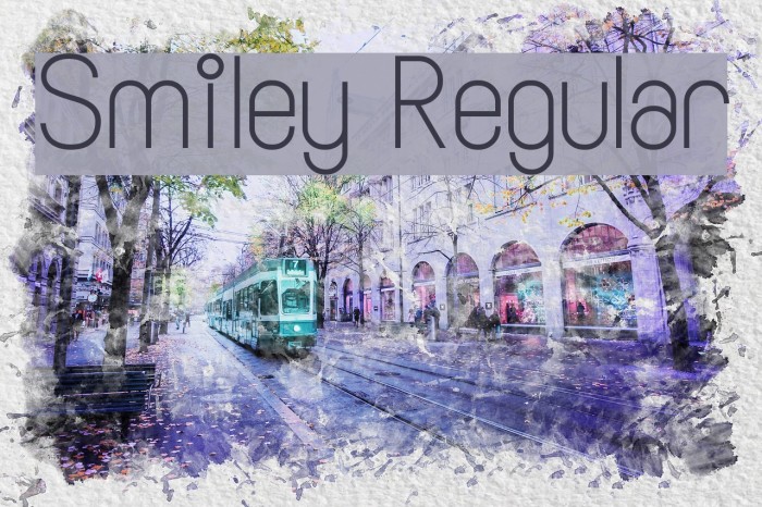 Smiley Regular Font examples