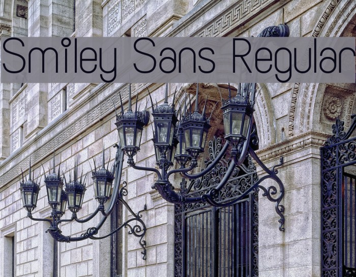 Smiley Sans Regular Font examples