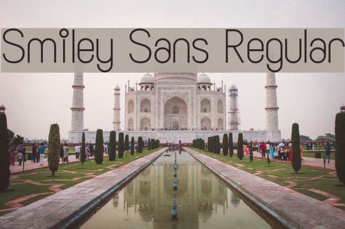 Smiley Sans Regular Font examples
