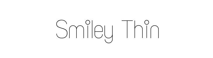 Smiley Thin Font