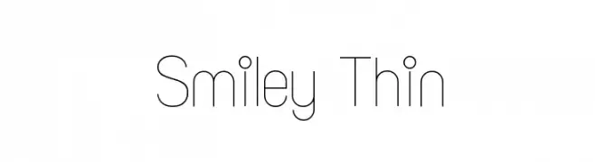 Smiley Thin  Free Fonts Download