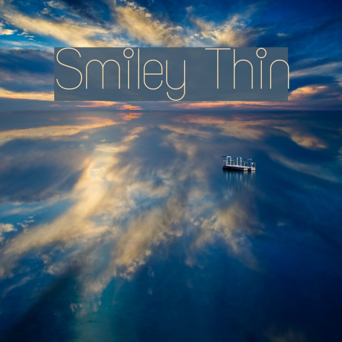 Smiley Thin Font examples