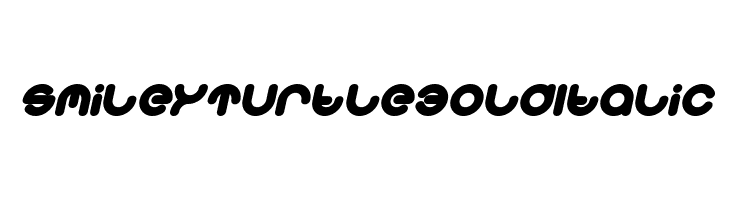 Smiley Turtle Bold Italic  font caratteri gratis
