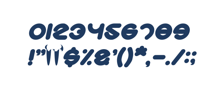 Smiley Turtle Bold Italic Other Characters