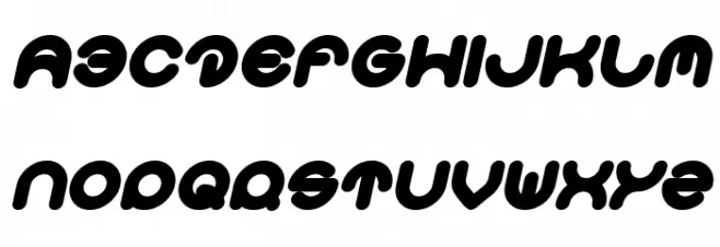 Smiley Turtle Bold Italic फ़ॉन्ट अपरकेस