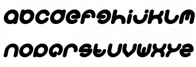 Smiley Turtle Bold Italic फ़ॉन्ट लोअरकेस