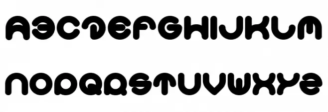 Smiley Turtle Bold Schriftart Groß