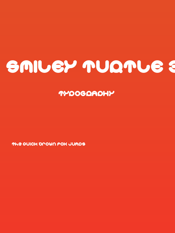 Smiley Turtle Bold Poster