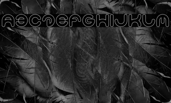 Smiley Turtle-Hollow Font examples