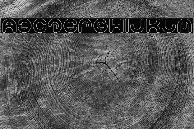 Smiley Turtle-Hollow Font examples