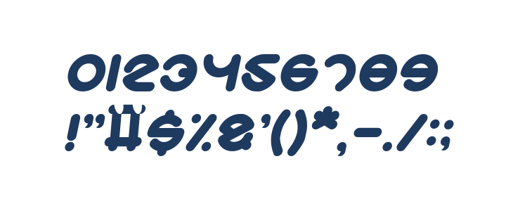 Smiley Turtle Italic Other Characters