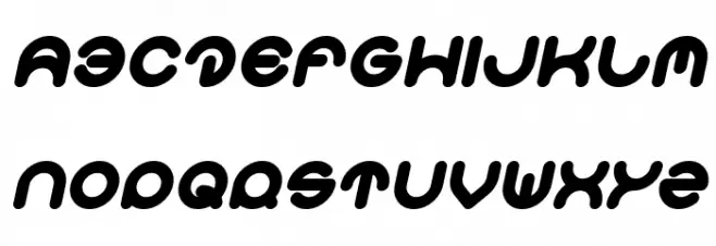 Smiley Turtle Italic 字体 大写