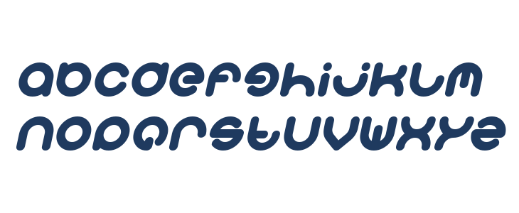 Smiley Turtle Italic Lowercase