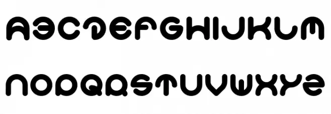 Smiley Turtle-Light Schriftart Groß