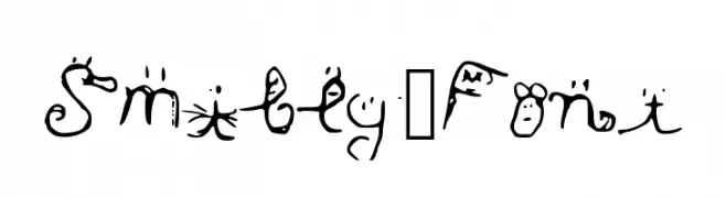 Smiley_Font  नि: शुल्क फ़ॉन्ट्स डाउनलोड