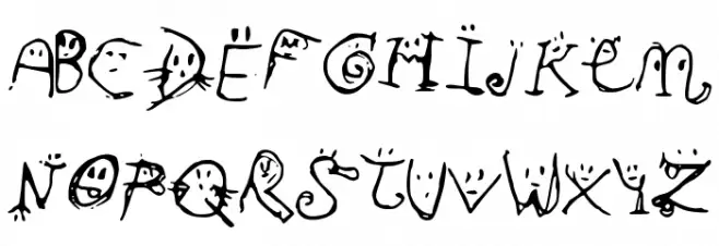 Smiley_Font Schriftart Groß