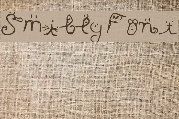 Smiley_Font Font examples
