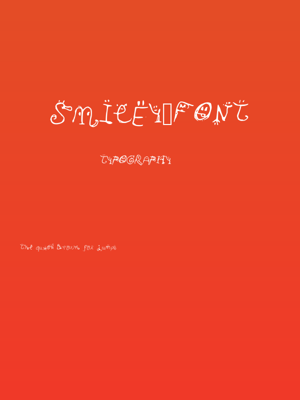Smiley_Font Poster