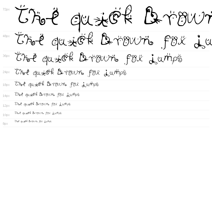 Smiley_Font Waterfall