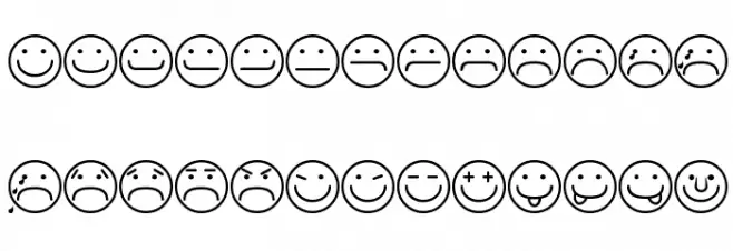 Smileyface Font 3 Schriftart Groß