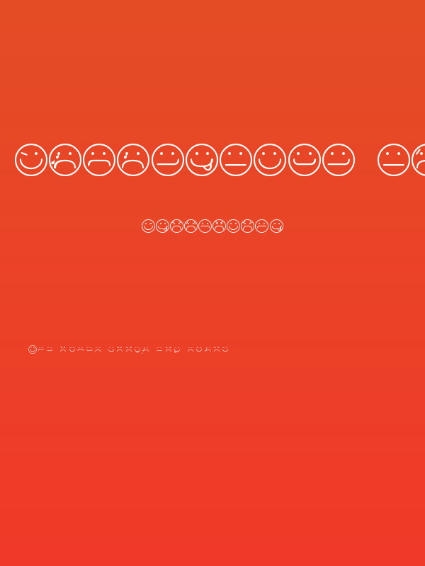 Smileyface Font 3 Poster