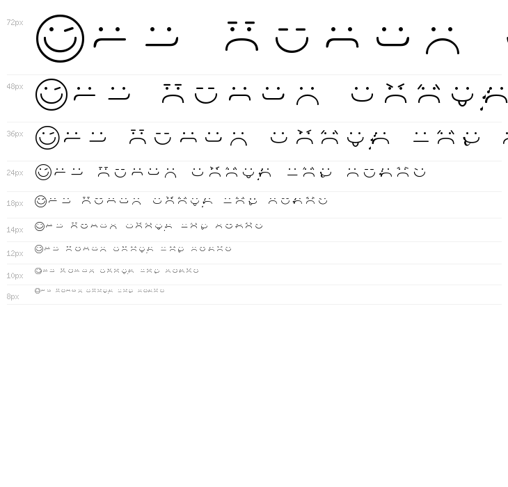Smileyface Font 3 Waterfall