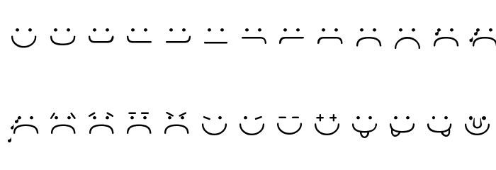 Smileyface Font 3 Font LOWERCASE