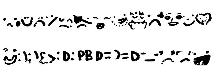 SmileysMarker Font LOWERCASE