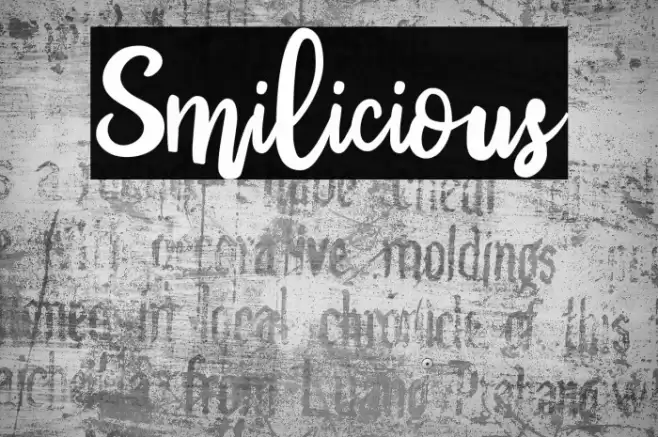 Smilicious Font examples
