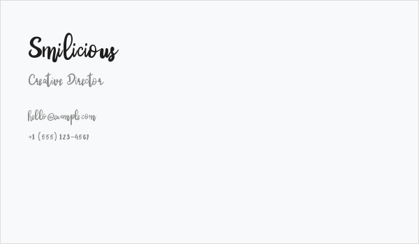 Smilicious Business Card