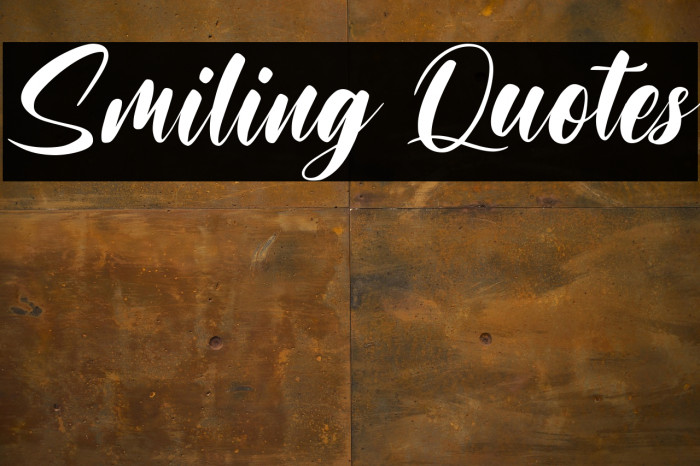 Smiling Quotes Example 1
