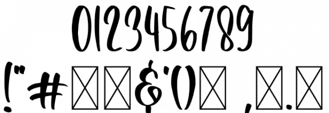 Smiling Font OTHER CHARS