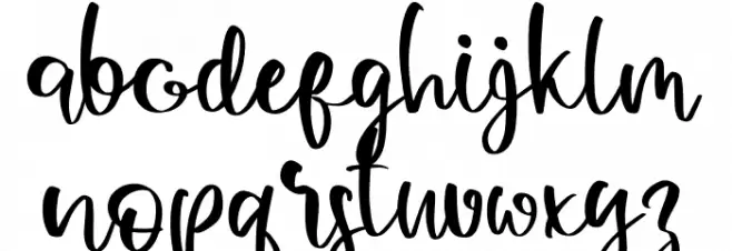 Smiling Font LOWERCASE