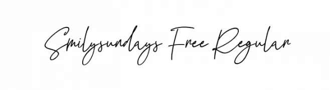 Smilysundays Free Regular Schriftart