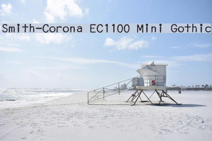 Smith-Corona EC1100 Mini Gothic Example 1