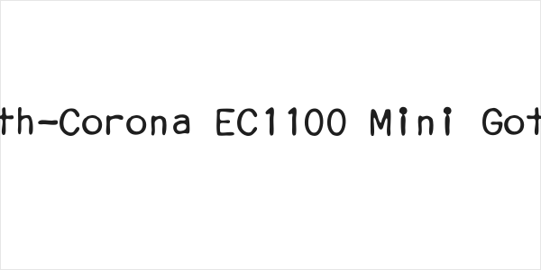 Smith-Corona EC1100 Mini Gothic Logo